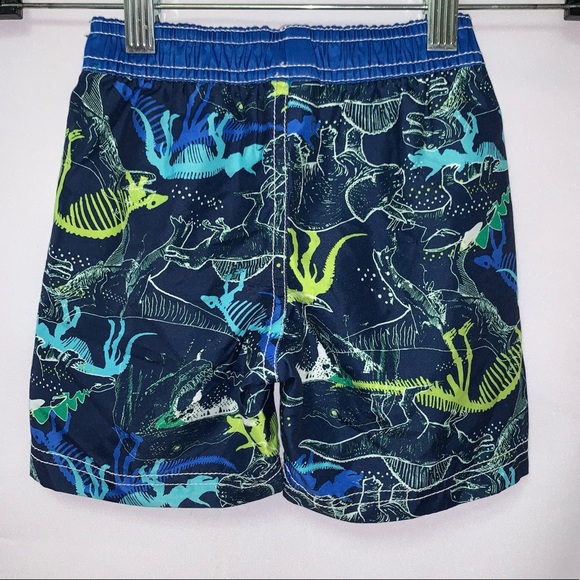 Old Navy Toddler Boys Swimming Trunks Size 12-18 Months Dinosaur Print - Picture 2 of 6